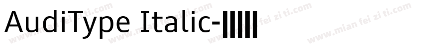 AudiType Italic字体转换